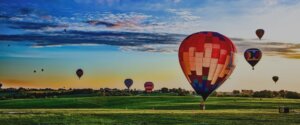 Take to the air- skydiving, hang gliding, hot air balloon ride